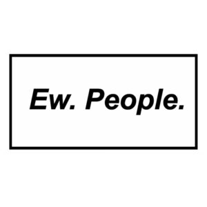 استیکر سوشالی Ew people N