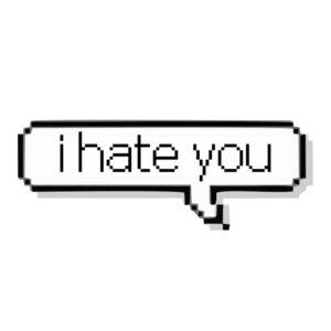 استیکر سوشالی I hate you