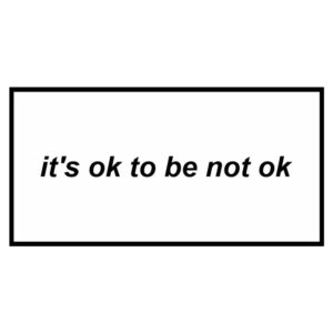 استیکر سوشالی i'ts ok to not be ok
