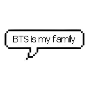 استیکر سوشالی BTS is familey