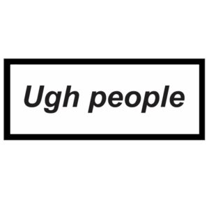 استیکر سوشالی Ugh people