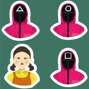 پک استیکر Squid Game 15