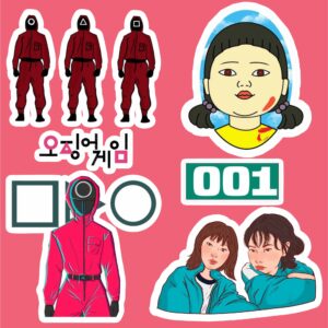 پک استیکر Squid Game 18