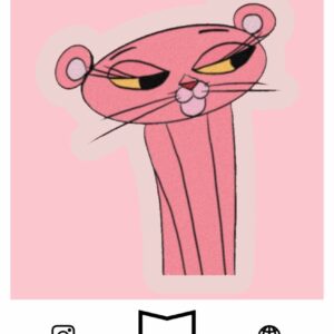 استیکر pink panther's girlfriend