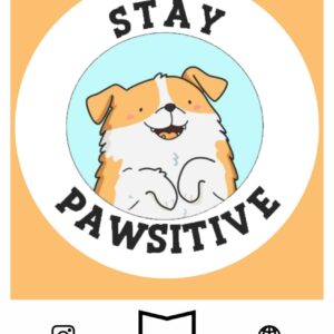 استیکر Stay Pawsitive