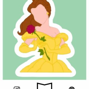 استیکر Beauty and The Beast