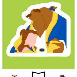 استیکر Beauty and The Beast