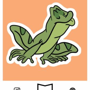 استیکر Princess Tiana - frog