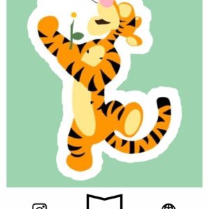 استیکر pooh tiger