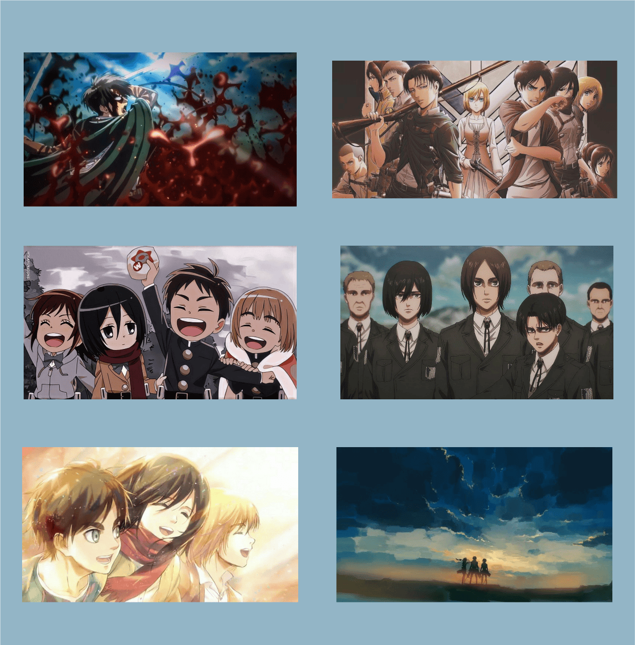 پک استیکر 10 Anime - Attack On Titan