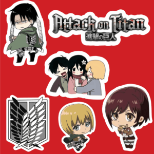 پک استیکر 2 Anime - Attack On Titan