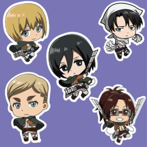 پک استیکر 3 Anime - Attack On Titan