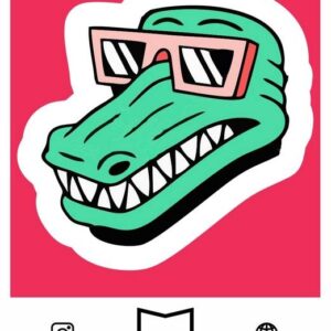 استیکر Cool crocodile