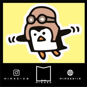 استیکر Cute Penguin