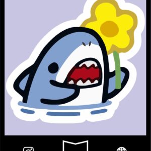 استیکر Cute Shark