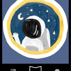 استیکر Astronaut