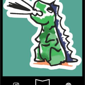 استیکر Cute Dinosaur