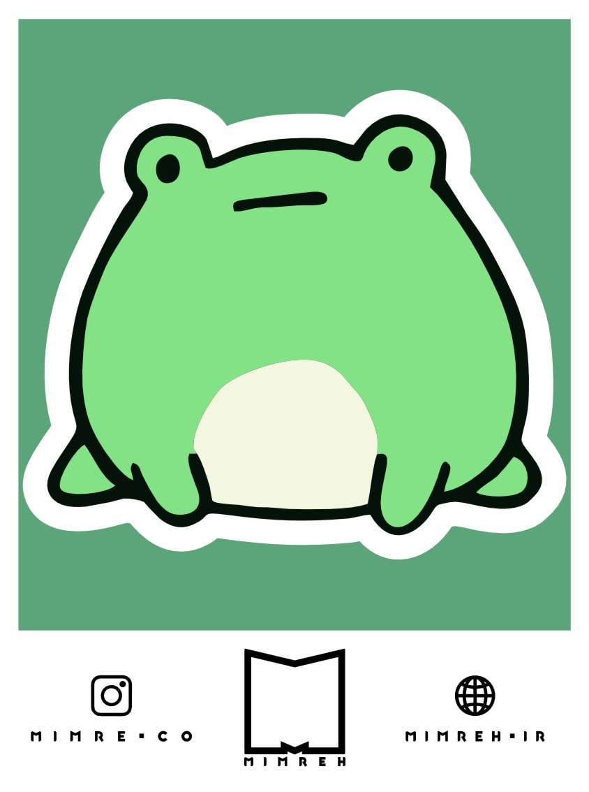 استیکر Cute Frog