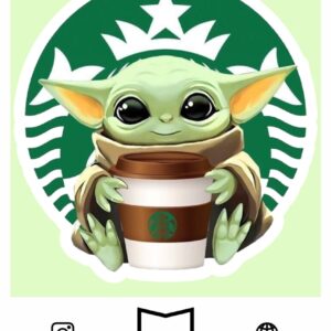 استیکر Cute Baby Yoda