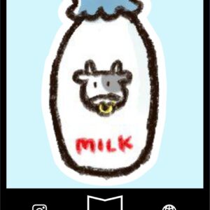 استیکر Milk