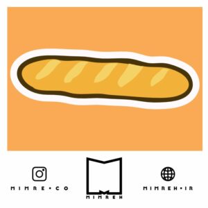 استیکر Cute Baguette