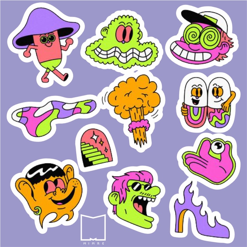 پک استیکر Freaky (ارسال موشکی سریع)