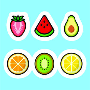 استیکر پک Fruits