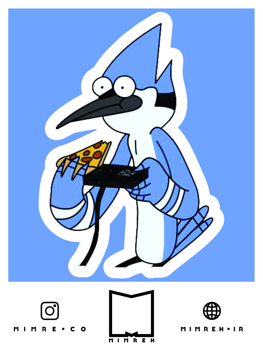 استیکر Mordecai Gamer