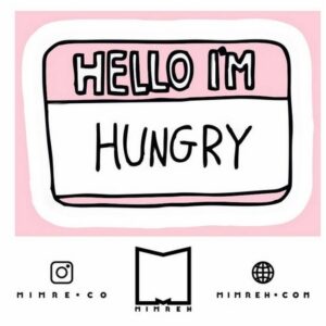 استیکر سوشالی Hello I'm Hungry
