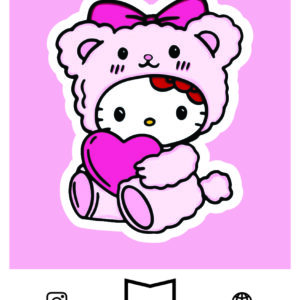 استیکر Hello kitty9