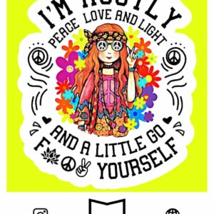 استیکر   Hippie Girl