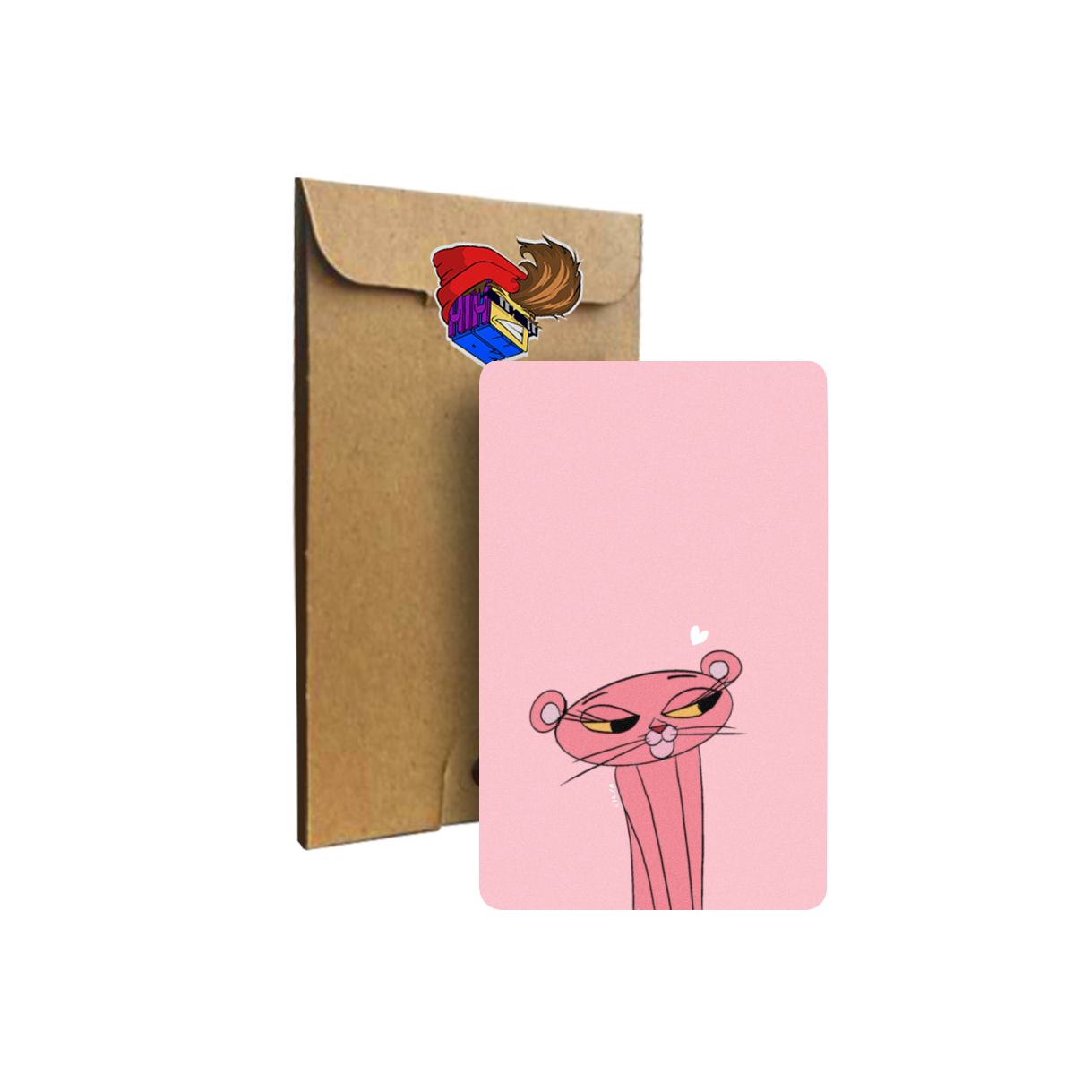 استیکر کارت pink panther's girlfriend