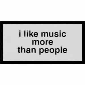 استیکر I Like Music More Than People