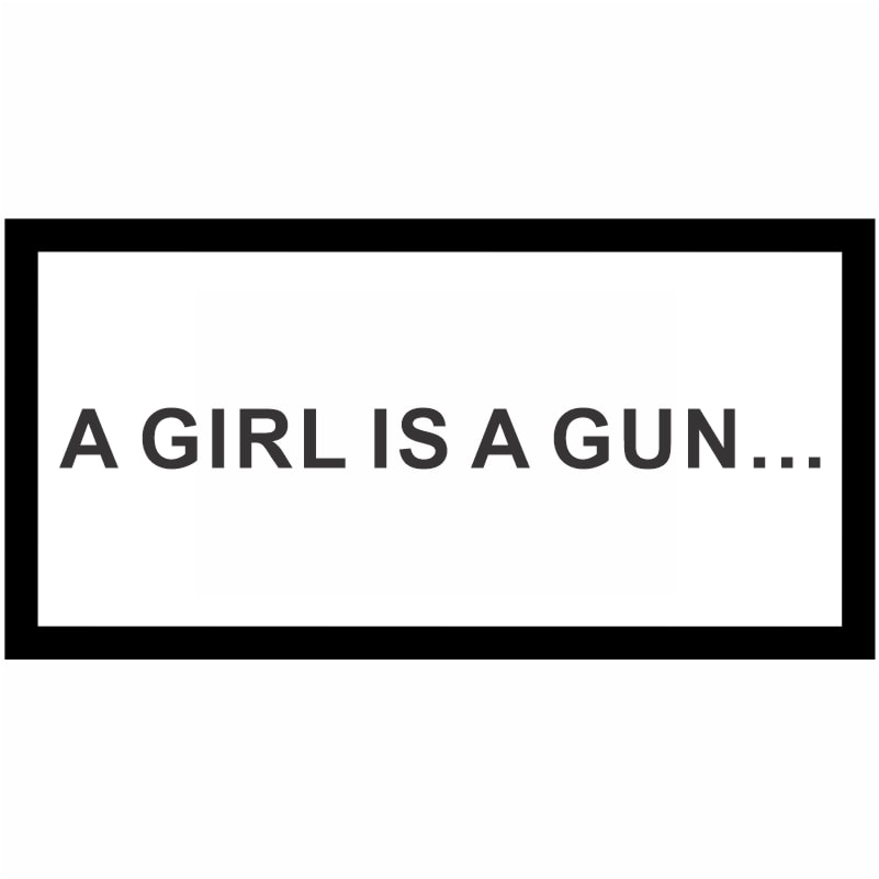 استیکر A Girl Is A Gun