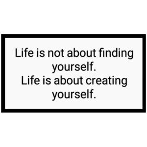 استیکر Life is not about finding yourself
