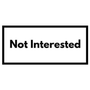 استیکر Not Interested