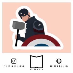استیکر Capitan america
