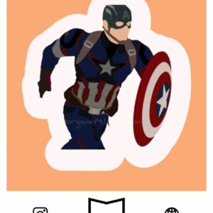 استیکر Capitan america