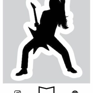 استیکر Guitarist