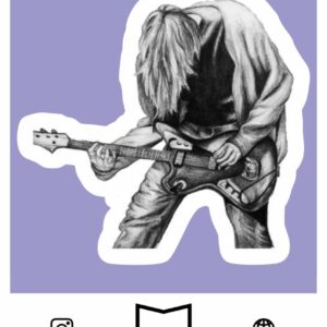 استیکر Kurt Cobain