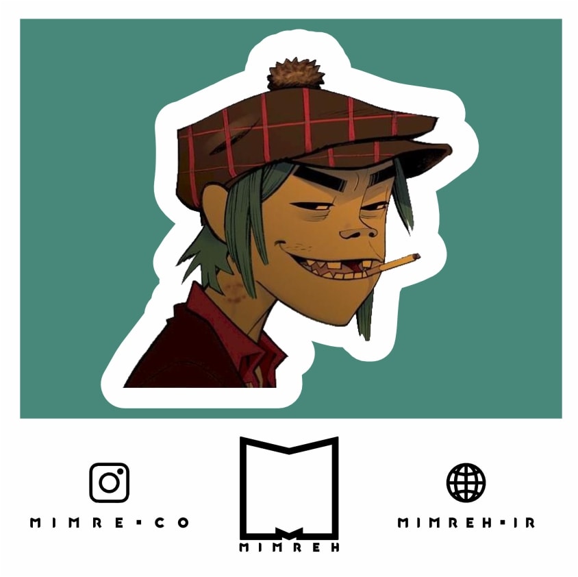 استیکر بند Gorillaz