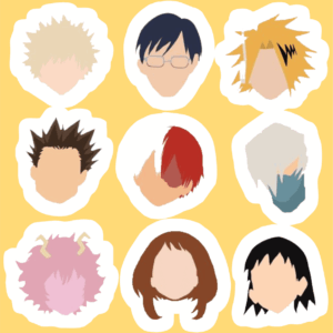 پک استیکر Anime - My Hero Academia 6