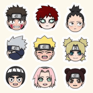 پک استیکر Anime - Naruto 1