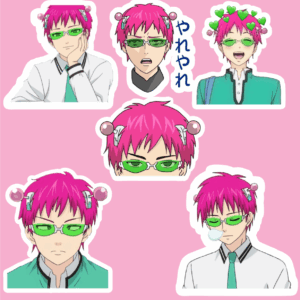 پک استیکر 1 Anime - Saiki K