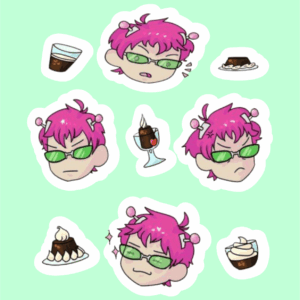 پک استیکر 2 Anime - Saiki K