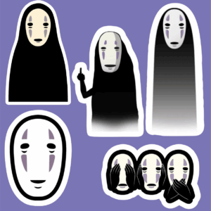 پک استیکر 2 Anime - Spirited Away - No Face