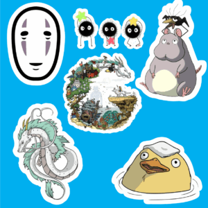 پک استیکر 4 Anime - Spirited Away - No Face