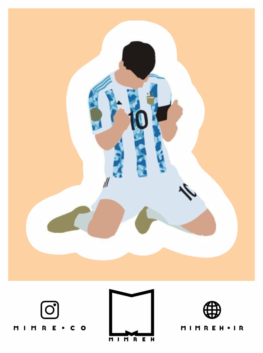 استیکر Messi