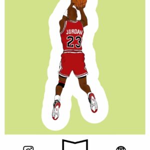 استیکر micheal jordan