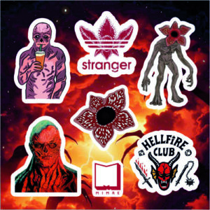 پک استیکر Stranger Things